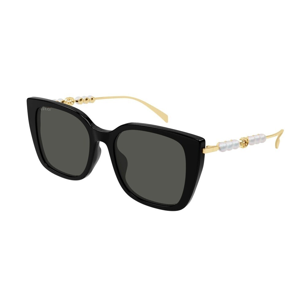 NWT Gucci GG1971SA-001 Black Gold 55mm Sunglasses